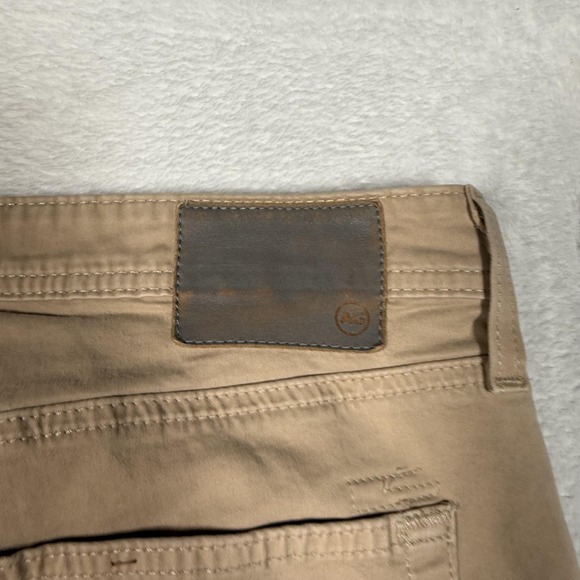 AG Adriano Goldschmied Everett Pants Mens 38x32 Beige Slim Straight Stretch - Picture 9 of 16